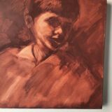 Canvas portrait land of his signed M.Bataillard