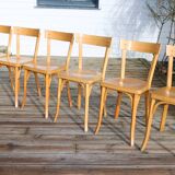 6 chaises baumann n°21 hêtre clair