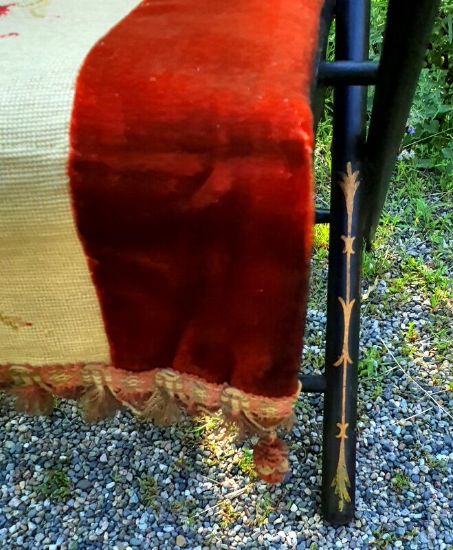 Folding armchair chair Napoleon III of the nineteenth century