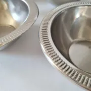 Set of 6 small vintage stainless steel bowls Set of 6 small bowls
