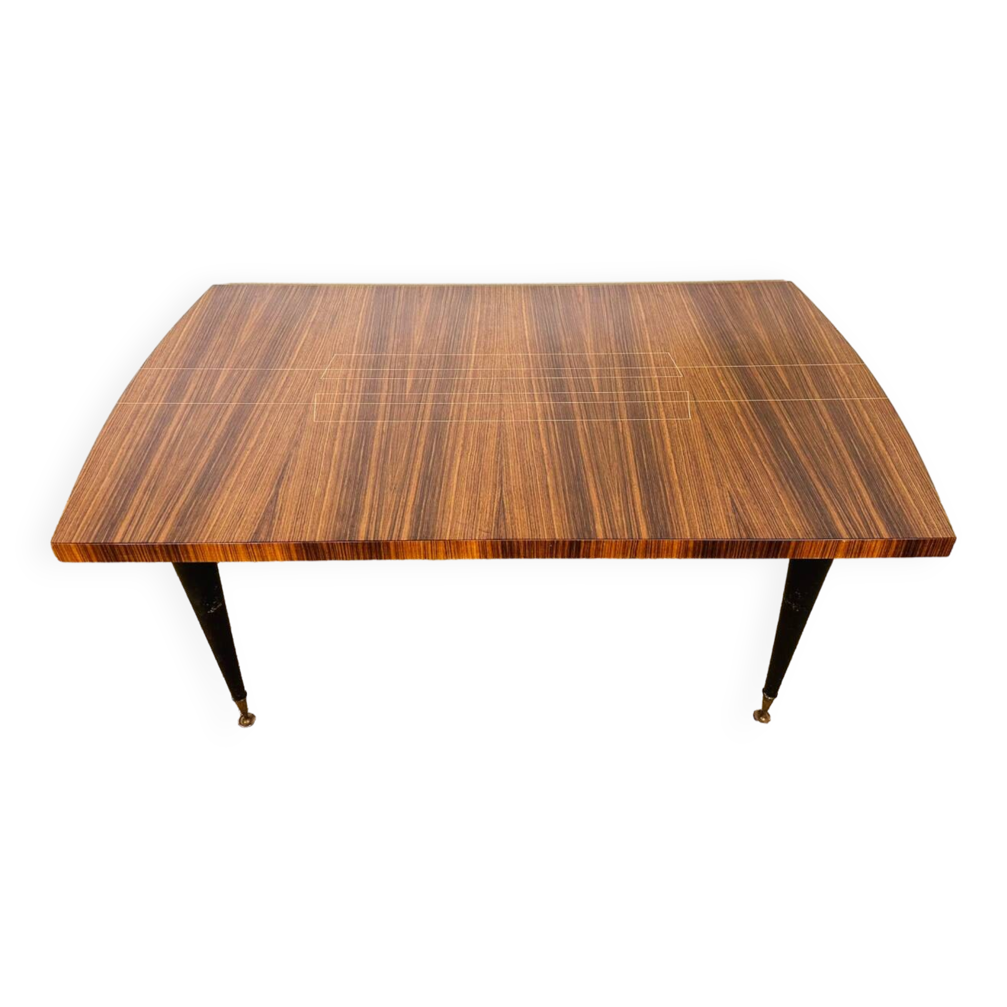 1960s Art Deco dining table varnished in rosewood.