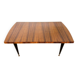 1960s Art Deco dining table varnished in rosewood.