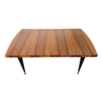 Art Deco dining table varnished in rosewood 1960