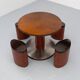 Italian adjustable dining set 1970s