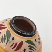 Vase ceramic ball, hand-painted, signed Henriot Quimper France 20th century