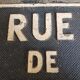Plaque de rue ancienne fin 19ème