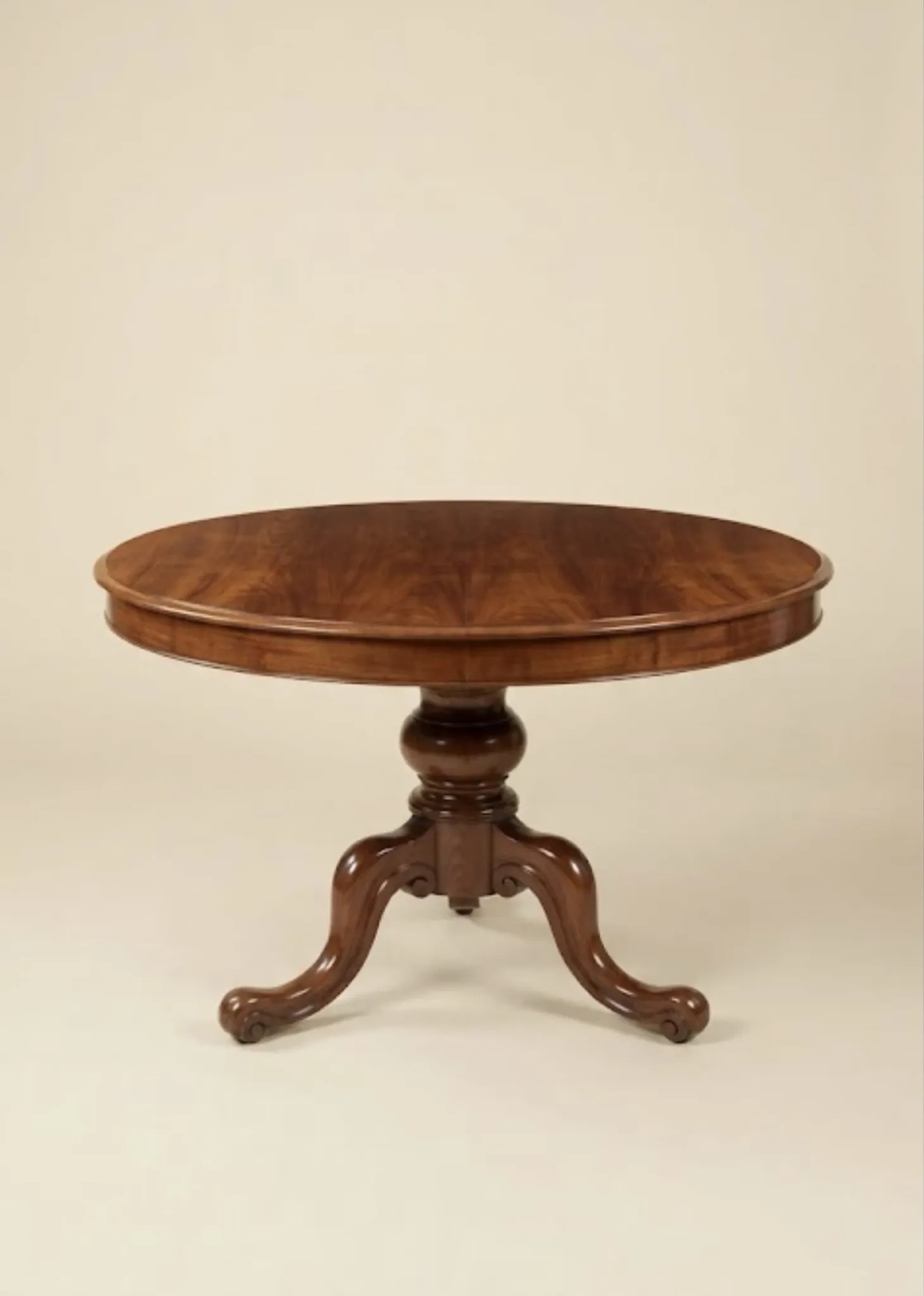 Wooden round table
