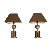 Paire de lampe design 1970