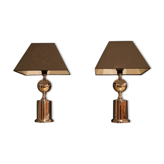 Paire de lampe design 1970