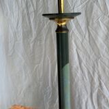 Vintage green and gold table lamp H60 D30