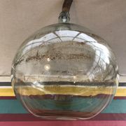 Former green glass demijohn