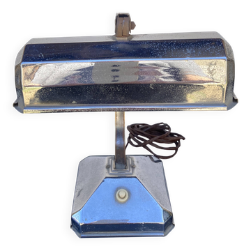 Petite lampe Pirouett Art Déco pied chromé