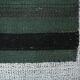 Tapis Kilim vintage vert et noir, 86x86 cm