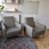 2 fauteuils cuir