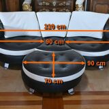 Canapé 3 places par Mario Spinelli, signé Formenti, Italie – 1980