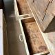 Antique bedroom chest of drawers with green tones (c.1920) #8