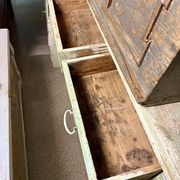 Old bedroom chest of drawers with green tones (c.1920) #8