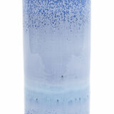 Enamelled blue vase