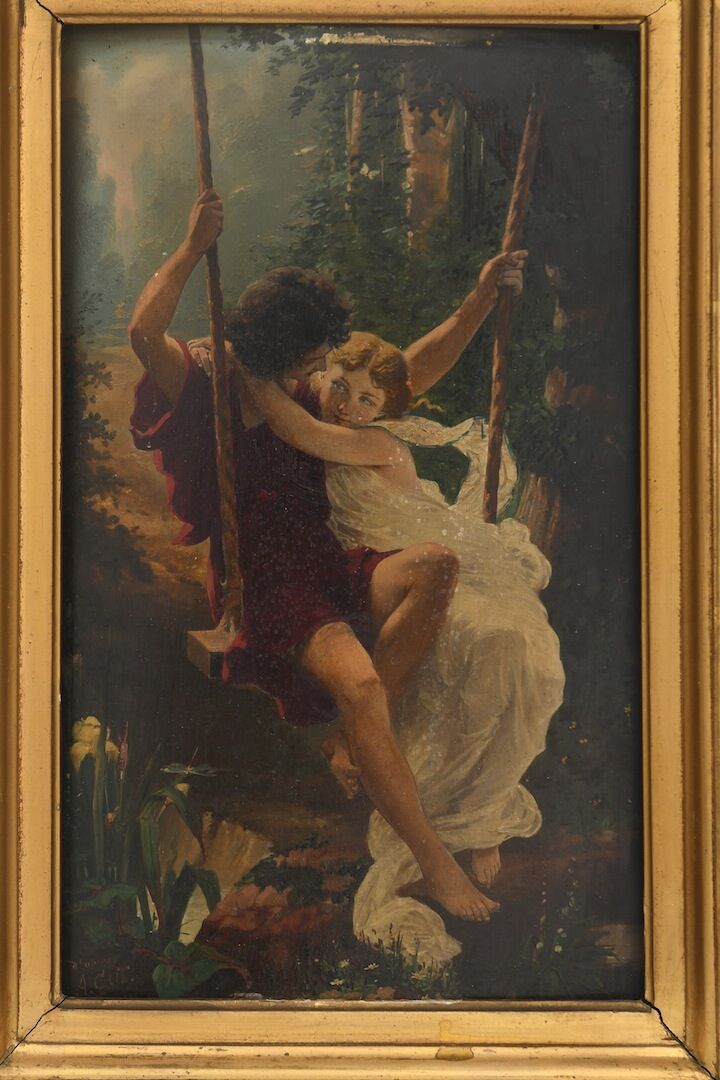 Painting on panel "Spring"