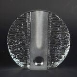 set of 3 round solifleur BLOCK VASES walther glas 60s 70s op art