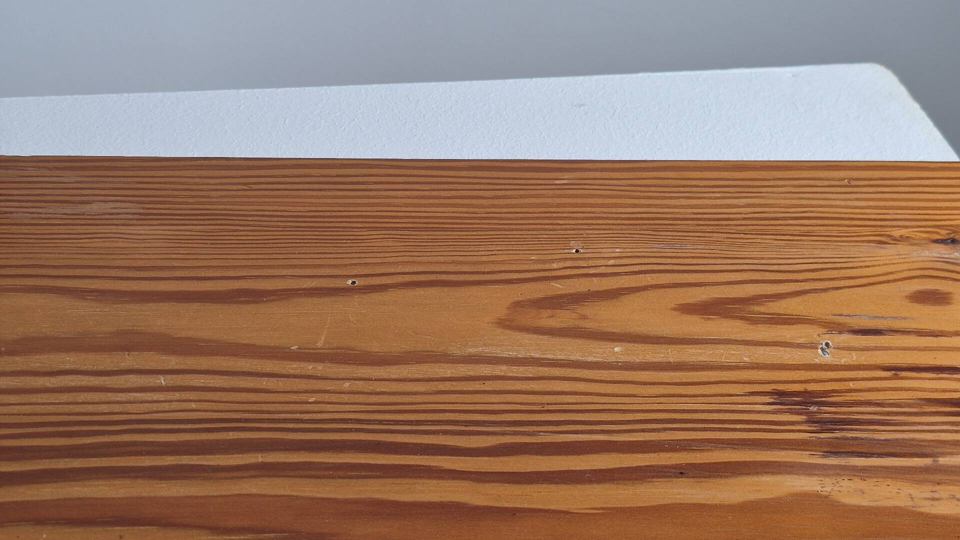 Vintage mid century brutalist pinecwall shelf