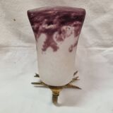 Glass paste wall light, bronze swallows