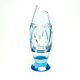 Mid-century modern vase, crystal, Czechoslovakia, 1950s