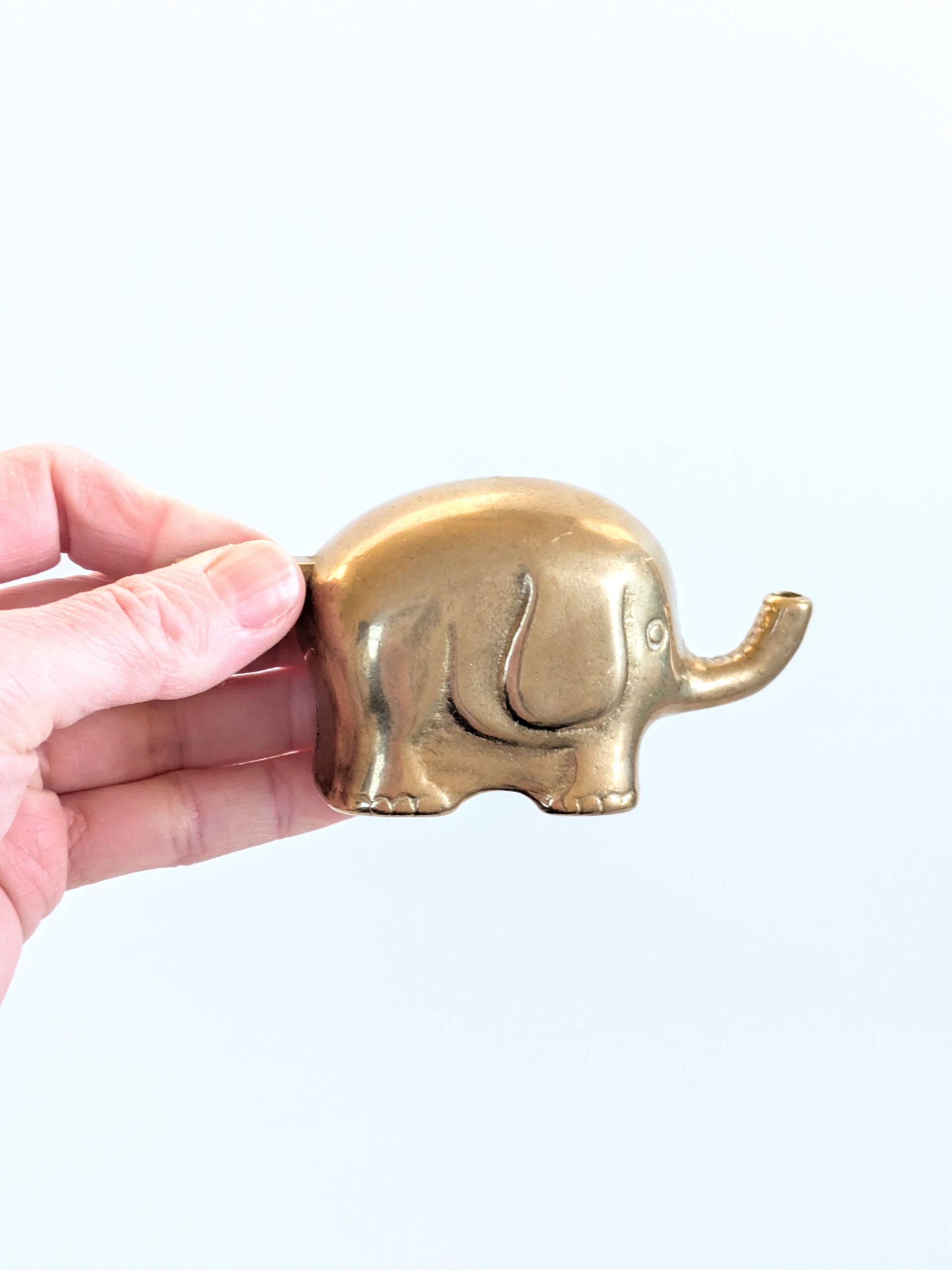 Elephant Parade Candle Holder | Brass | 1960s