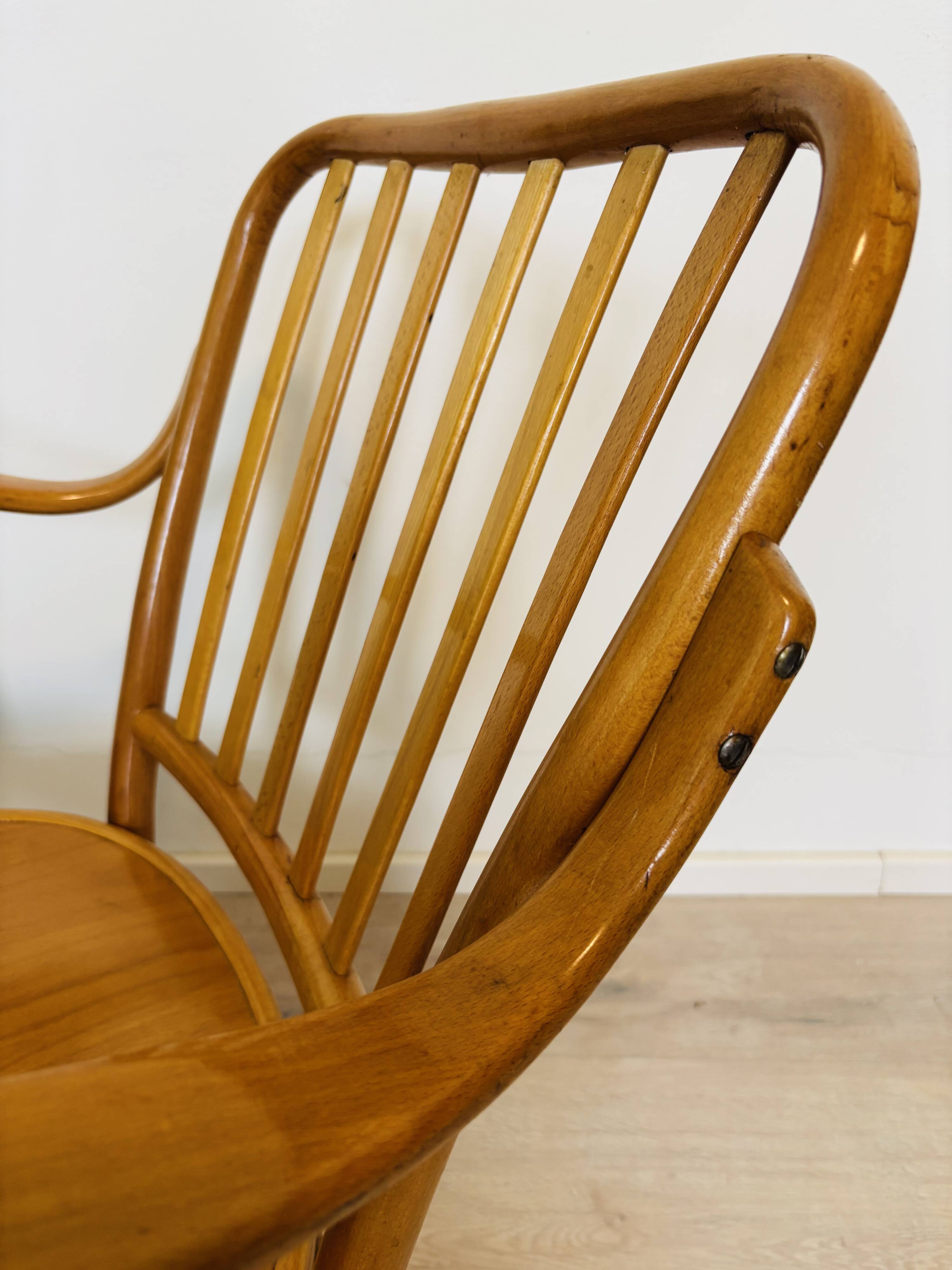 Josef Frank Art Nouveau Chair for Ton, 1940’s