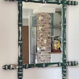 Antique mirror called Vintage patinated bamboo