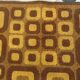 Modernist op-art rug with abstract graphic pattern by Magura, Germany 1960s
