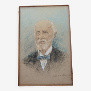 Very pretty portrait signed Pierre Carrier Belleuse 1903
