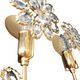 Palwa Hollywood Regency vergoldet Wandlampe Messing Swarovski Kristallen