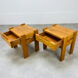Pair of homemade elm bedside tables Regain