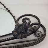 Art deco wrought iron mirror