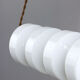 Mid-century opaline & brass pendant lamp