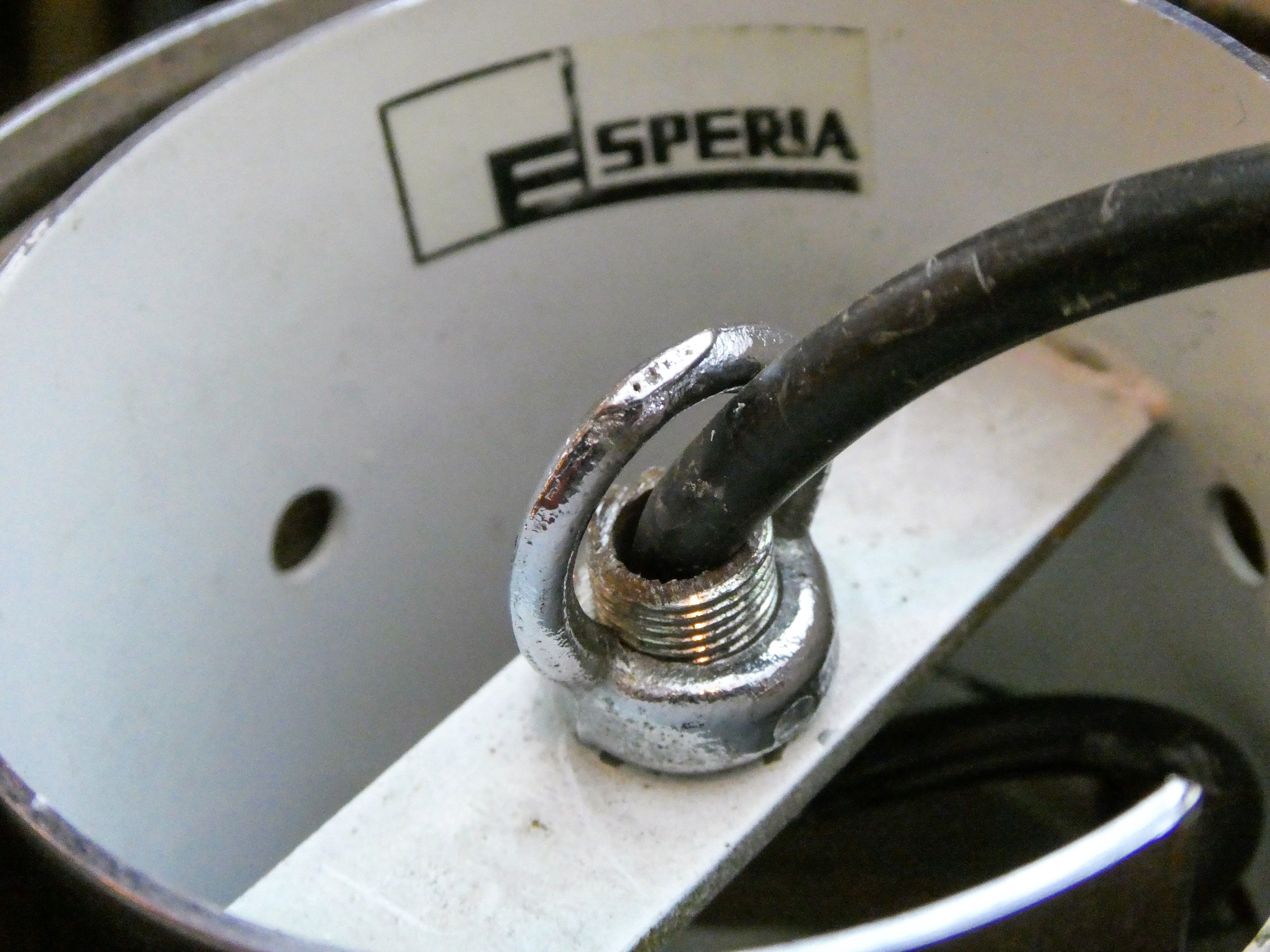 Unique Italian 'urban' hanging lamp by Esperia Luci