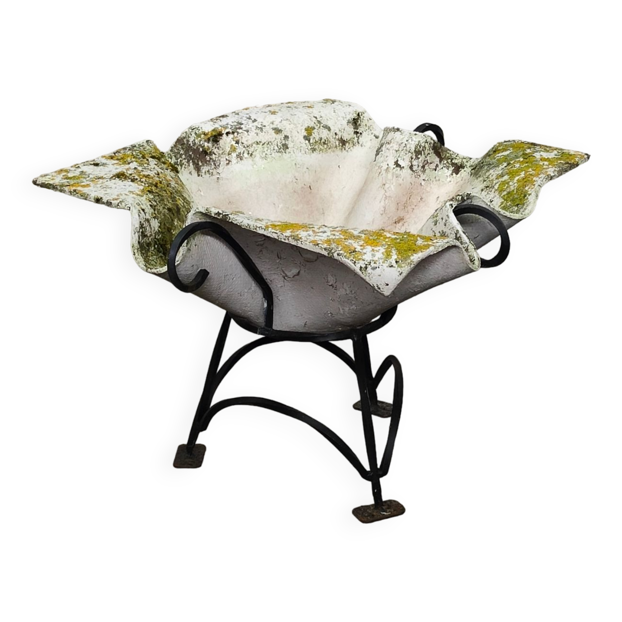 Elephant ear planter or Handkerchief, 1950 period by Willy Guhl