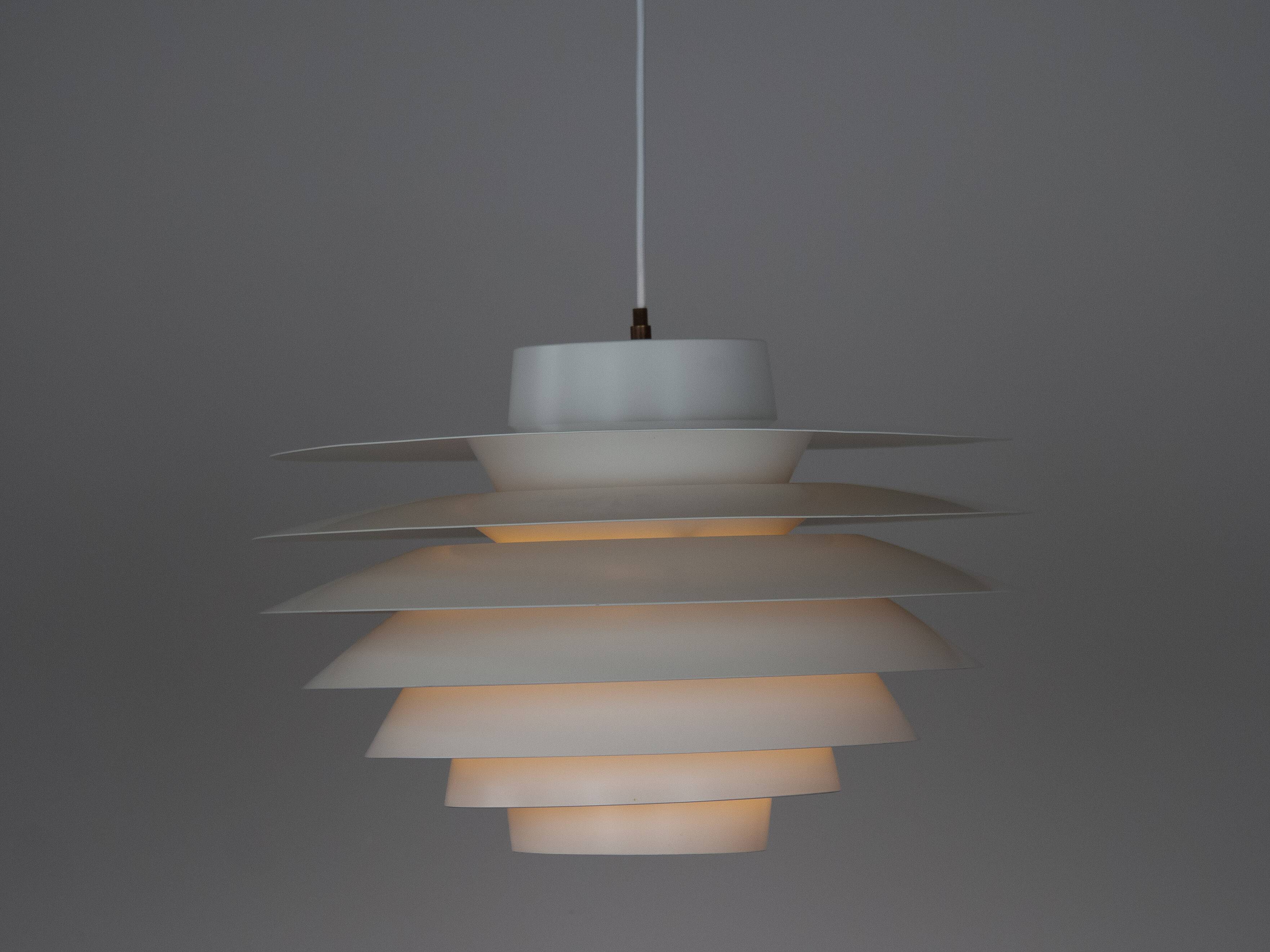 Danish vintage pendant lamp Verona by Svend Middelboe, Lyfa, 1962