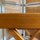 Removable wooden tray with folding legs