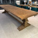 Monastery table in solid oak 350 cm