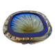 Blue Brown Sommerso Murano Glass Bowl or Ashtray by Flavio Poli, Italy, 1960s