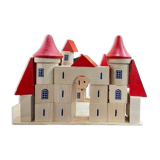 Stackable wooden building castle