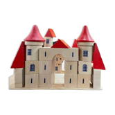 Château de construction empilable en bois