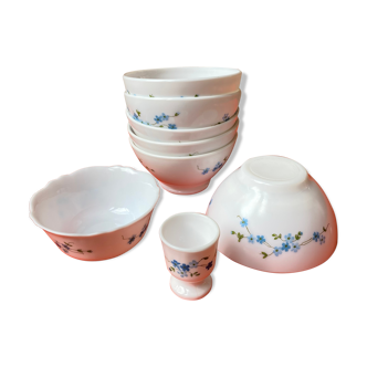 Lot Ramekin Bowls Arcopal France vintage 70s