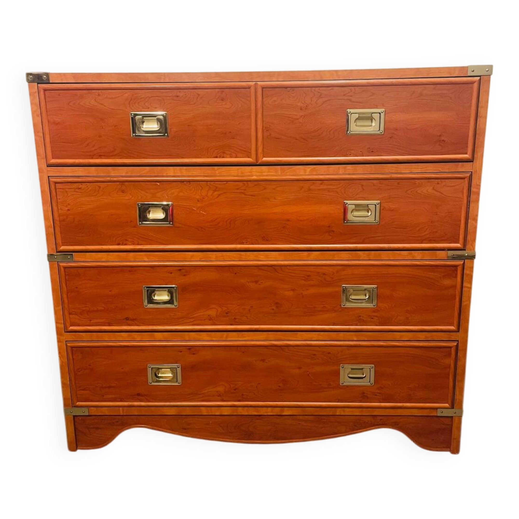 Marine chest of drawers Gautier 1991 furniture with brass handles