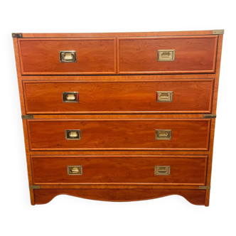 Marine chest of drawers Gautier 1991 furniture with brass handles