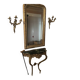 console avec miroir et deux appliques