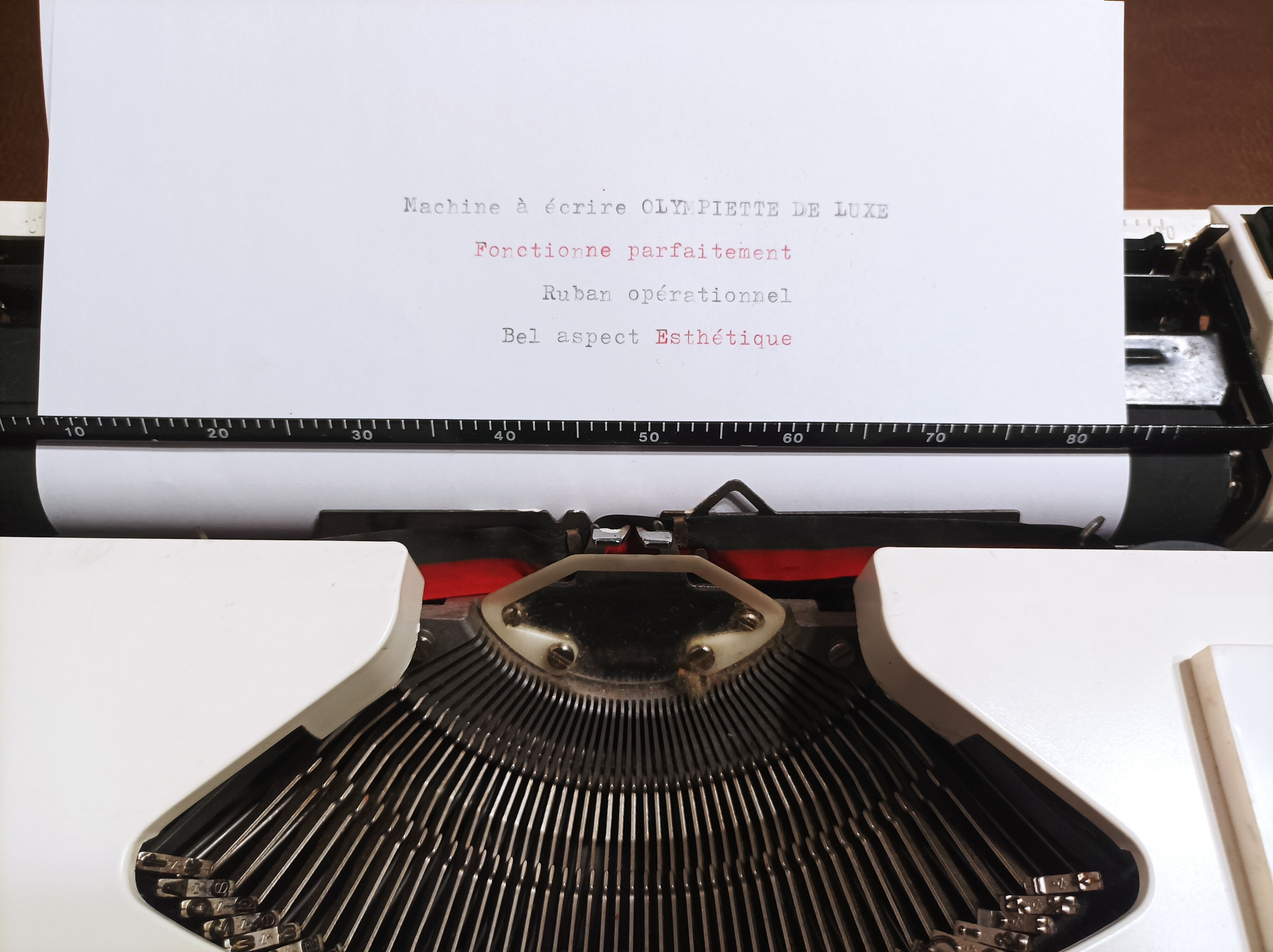 White Luxury Olympia Typewriter