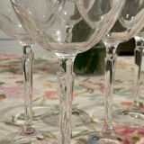 Crystal wine glasses (bud-shaped foot)